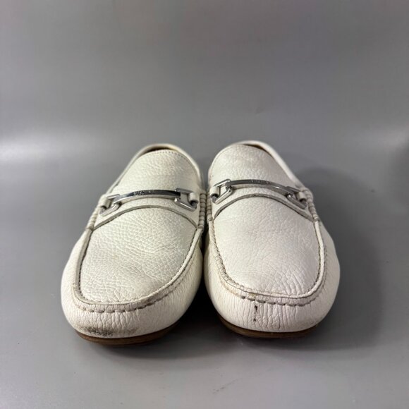 Moschino White Driver Loafers, Size 39 main image 11